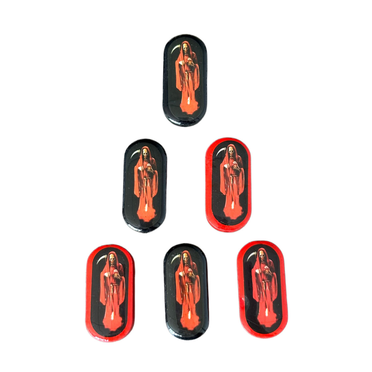 Woodworking Joint Types - 12 stuks Santa Muerte houten kralen,