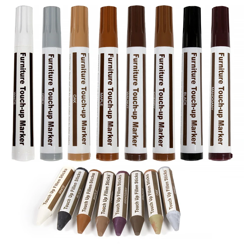 Woodworking Oil Finish - Creatieve meubelreparatiepennen Touch-up markers Vulstokken Houten