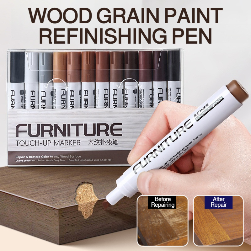 Woodworking Oil Finish - Meubelkleurherstelpen Houtkrassen Herstelgereedschap Randkrassenvuller Houtnerf Kastvloeren