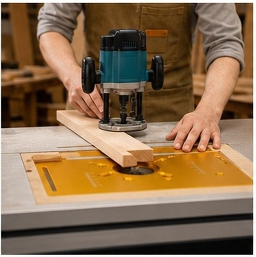 Woodworking Boards - 1 set aluminiumlegering inzetplaat voor routertafel,