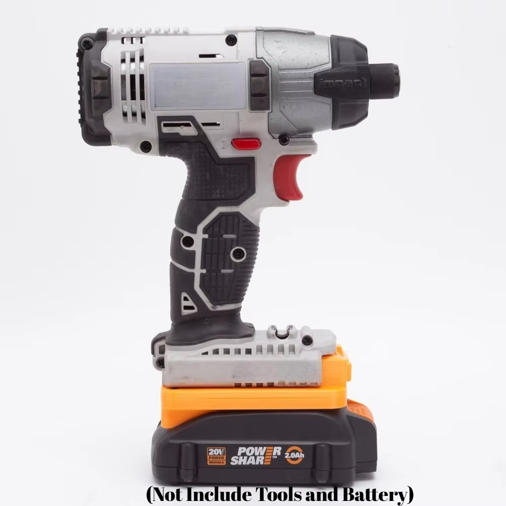 Black+Decker Tool 20V Max - Adapter voor Worx 20V 6-polige batterij,