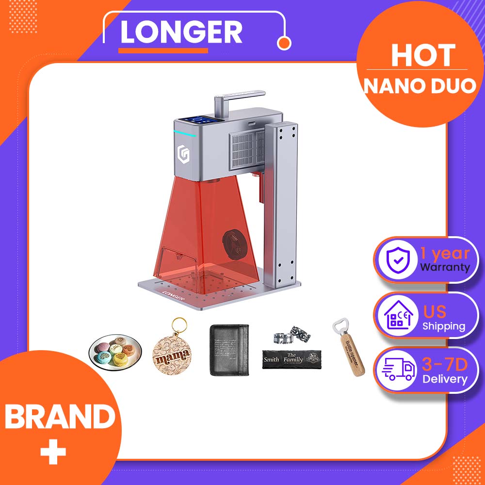 Woodworking Design App Free - LONGER Nano Duo 20W dubbele lasergraveermachine