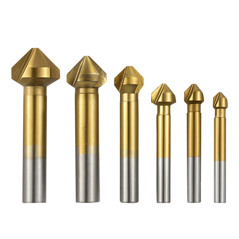 Woodworking Kits - 6-delige set 3-snijdige titanium gecoate 90