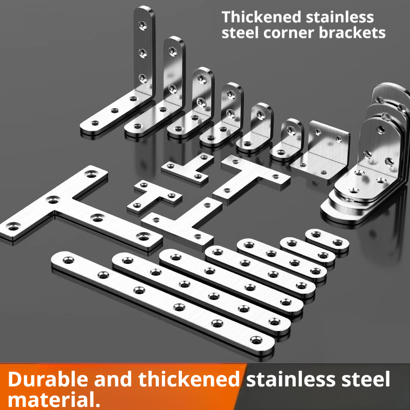 Woodworking Joint Types - Meubel- en kasthoekbeugel - RVS 90