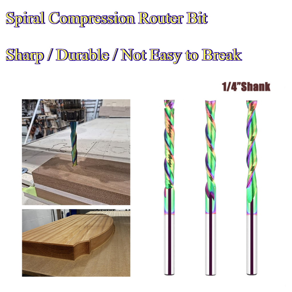 Router Bits For Woodworking - Spiraalvormige freeskop met coating, gemaakt van