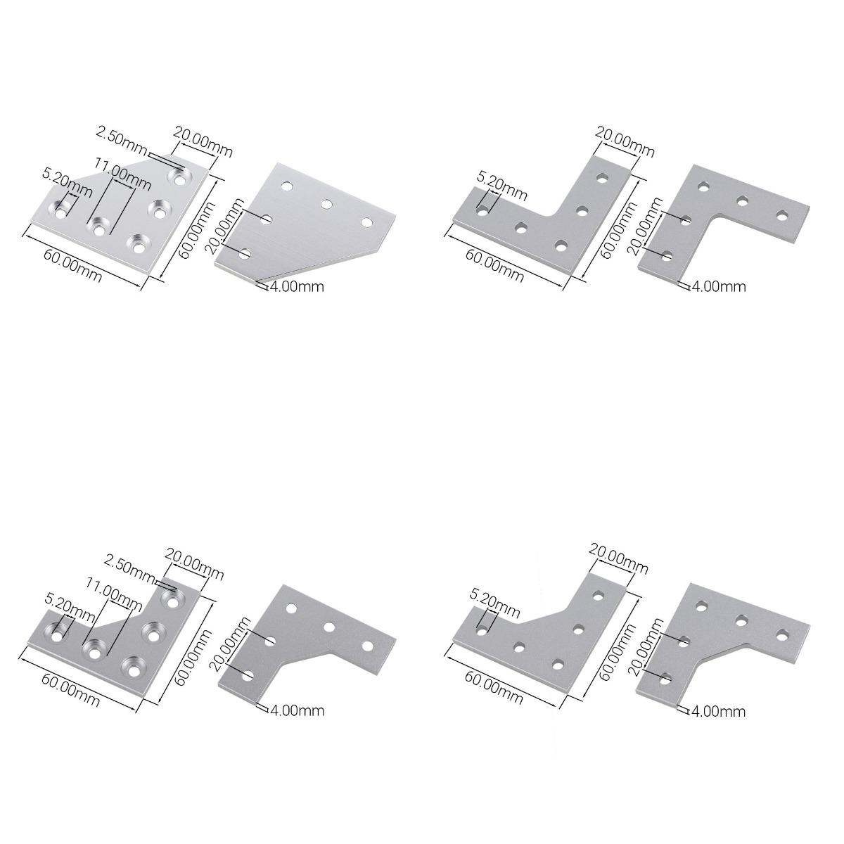 4 stuks/lot L-type 5-gaats 90  - Woodworking Joint Types recensie en prijs