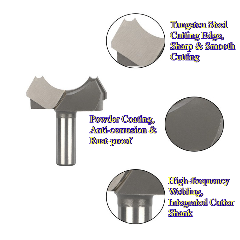 Dubbele boogfrees, hardmetalen - Router Bits For Woodworking recensie en prijs
