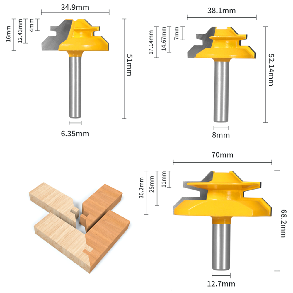 1 STKS 6mm 6.35mm 8mm 12mm 12. - Woodworking Nc recensie en prijs