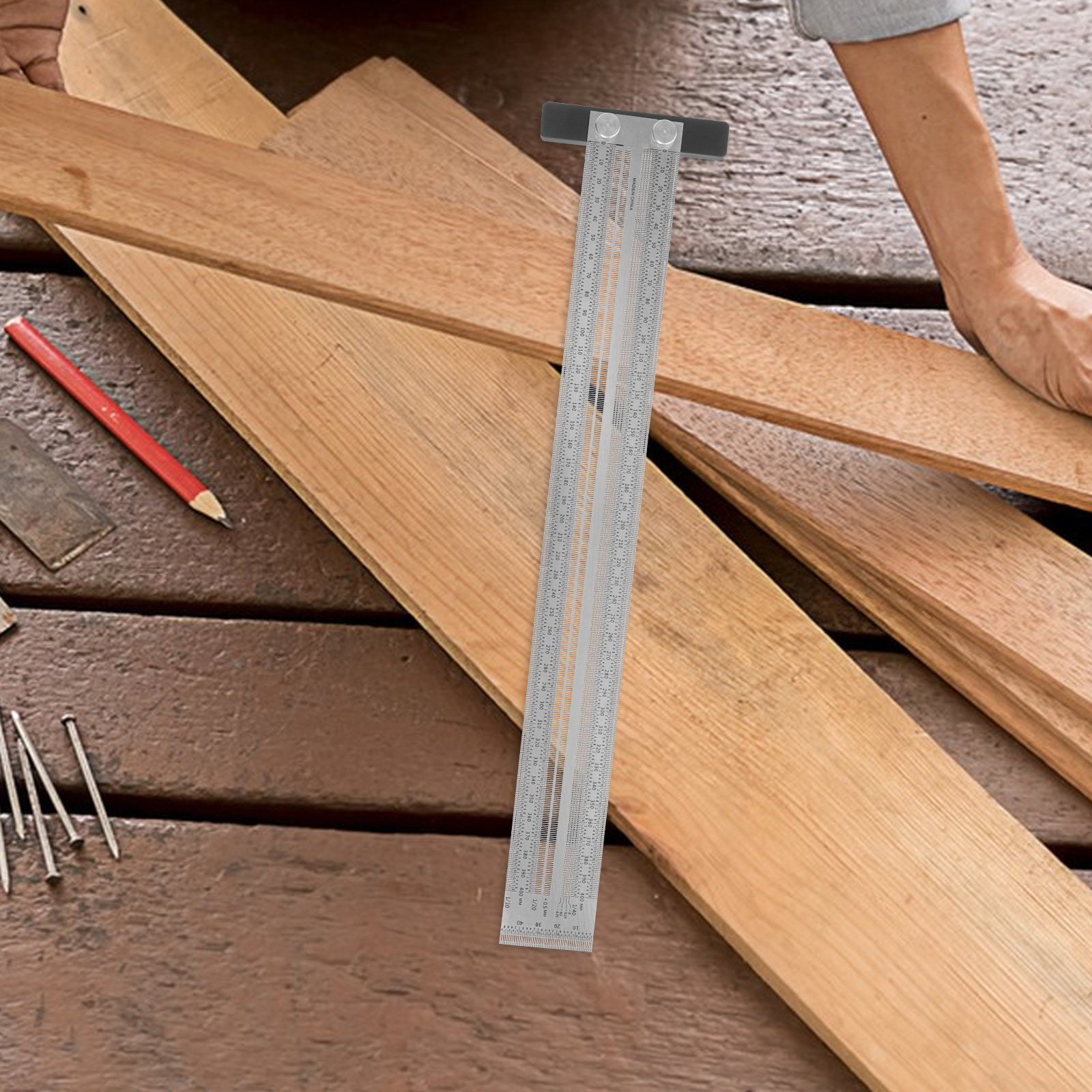 Houtbewerkingshoekliniaal, roe - Woodworking Carpenter recensie en prijs