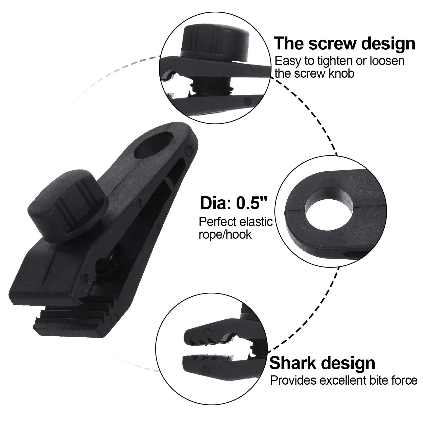 1/5/12 Stuk Tarp Clips Heavy D - Woodworking Z Clips recensie en prijs