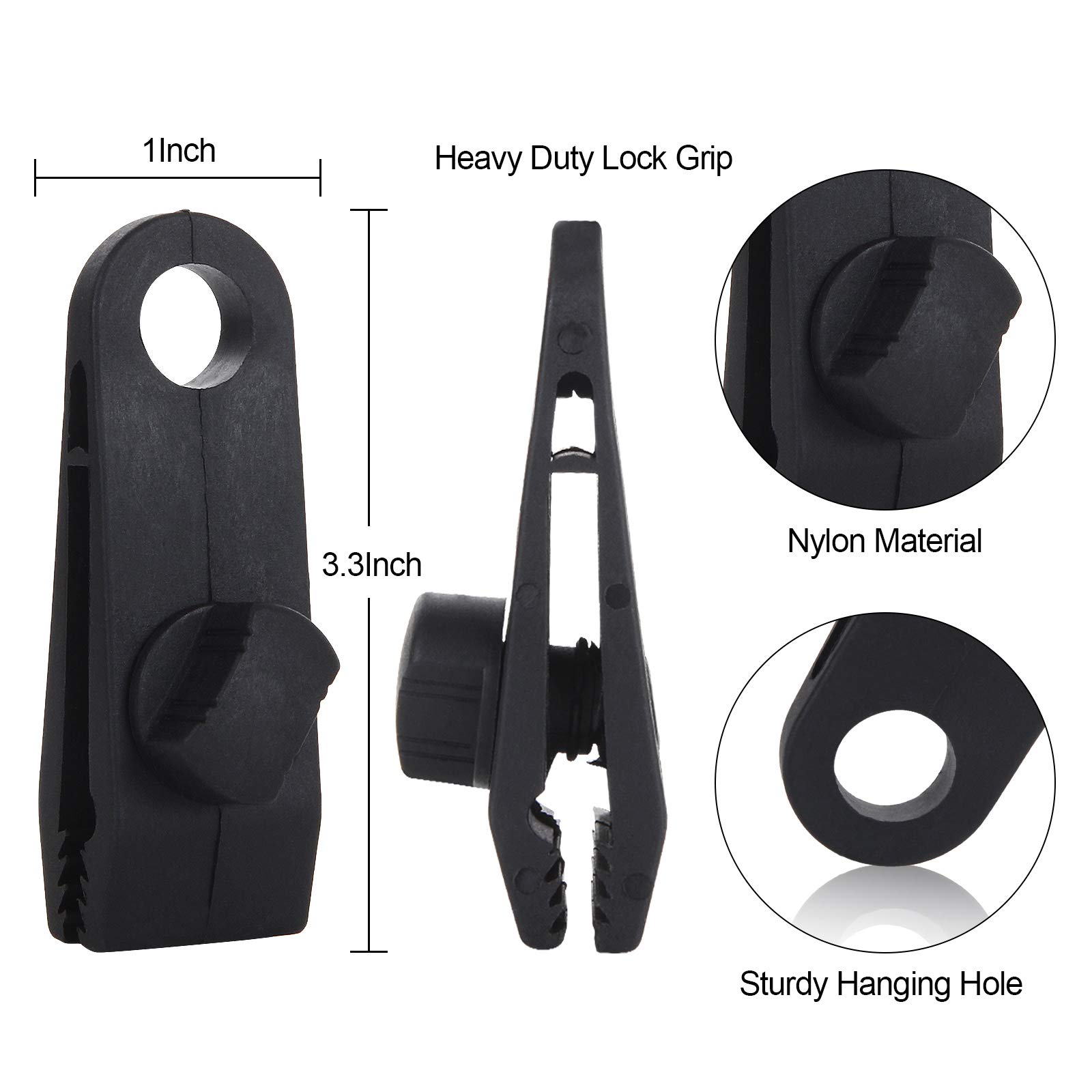 1/5/12 Stuk Tarp Clips Heavy D - Woodworking Z Clips recensie en prijs