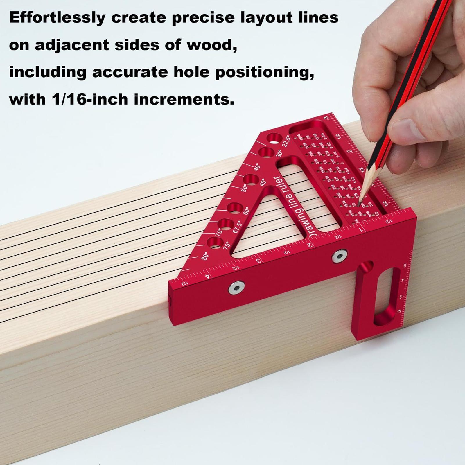 Timmerman Markeringsliniaal me - Woodworking Carpenter recensie en prijs