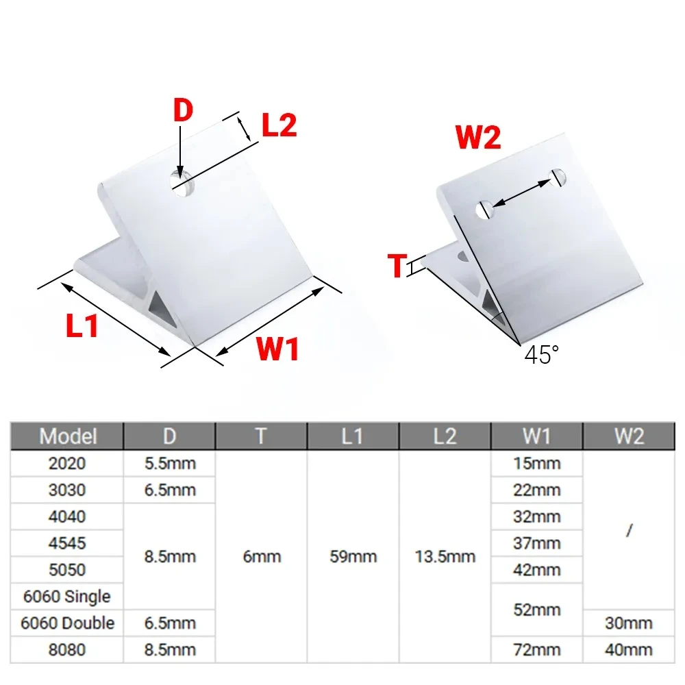 4 Stuks 45 Graden Hoek Hoek Be - Woodworking Joint Types recensie en prijs
