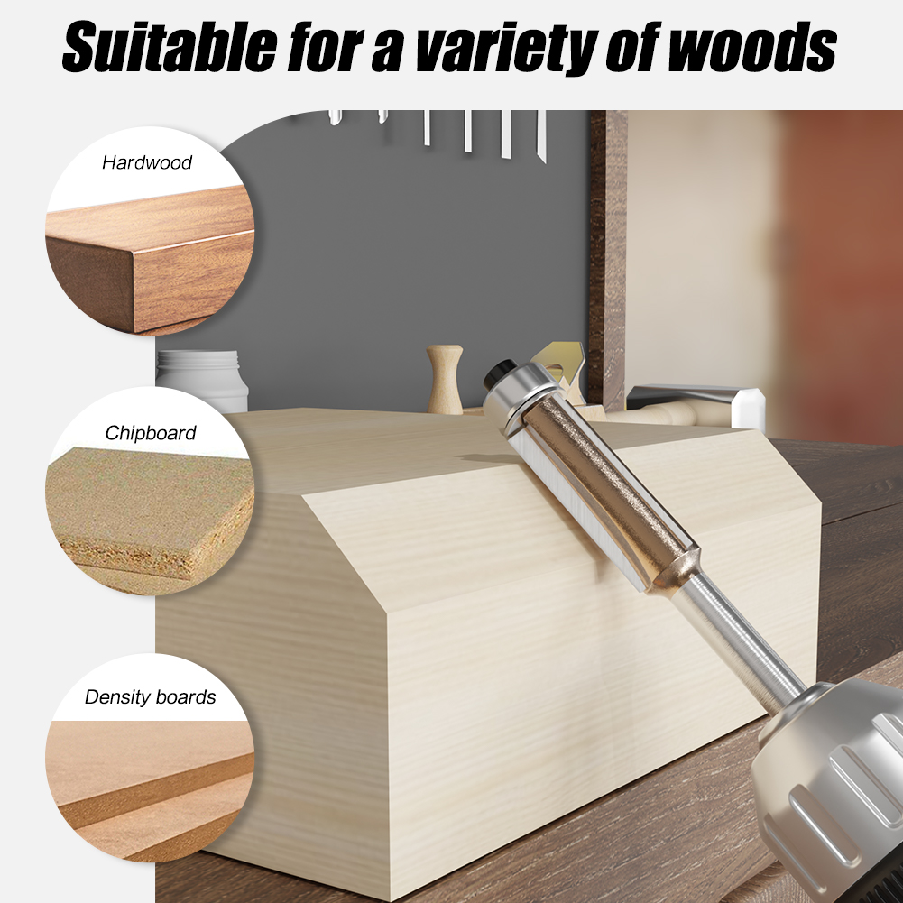 6mm 1/4in Schacht Z3 Flush Tri - Woodworking Nc recensie en prijs