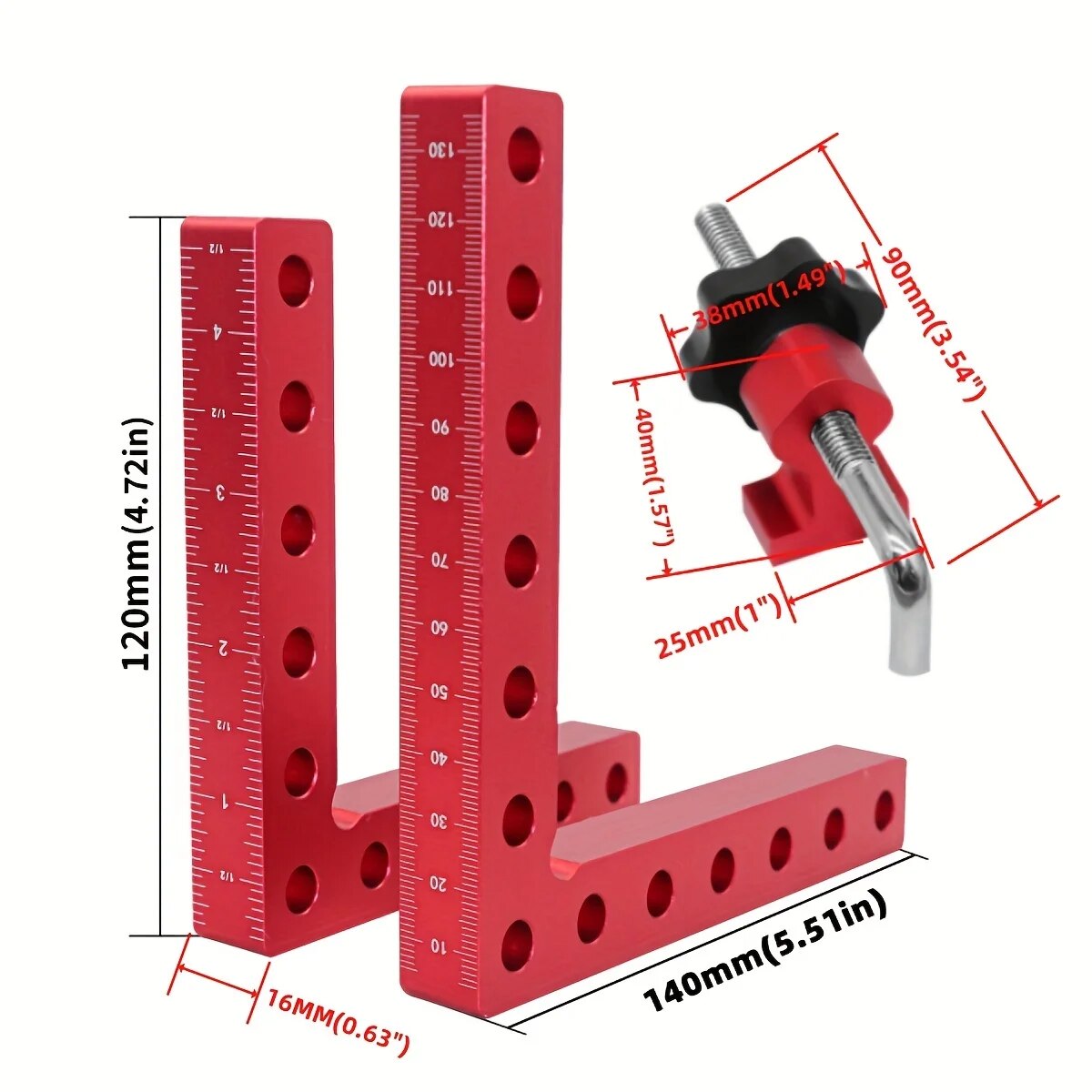 1 set 90-graden positionerings - Woodworking Z Clips recensie en prijs