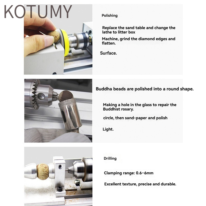 KOTUMY Mini-draaibank - Multif - Woodworking Lathe Machine recensie en prijs