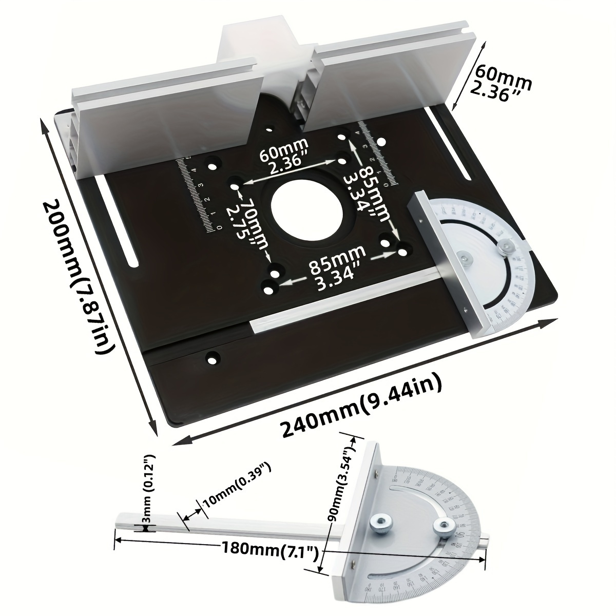 Aluminium router desktop inste - Woodworking Boards recensie en prijs