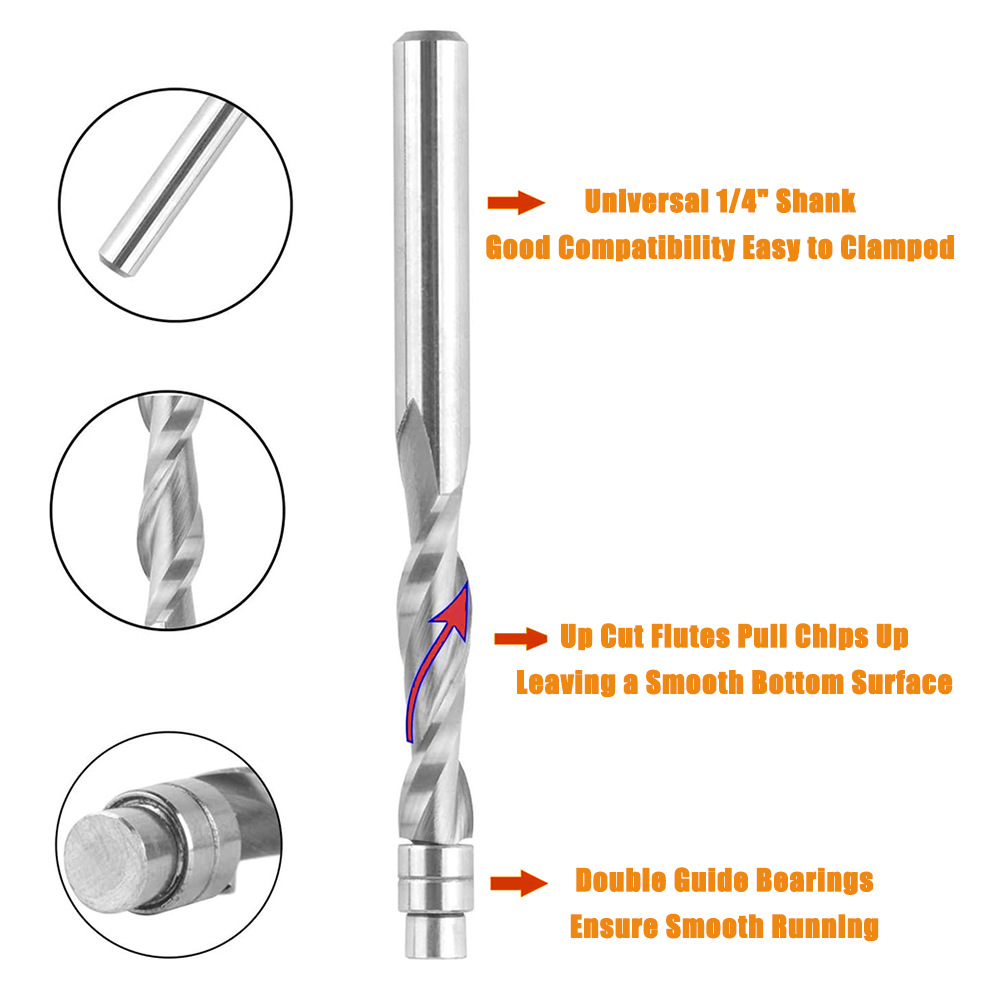 Spiraalvormige freesbit voor h - Router Bits For Woodworking recensie en prijs