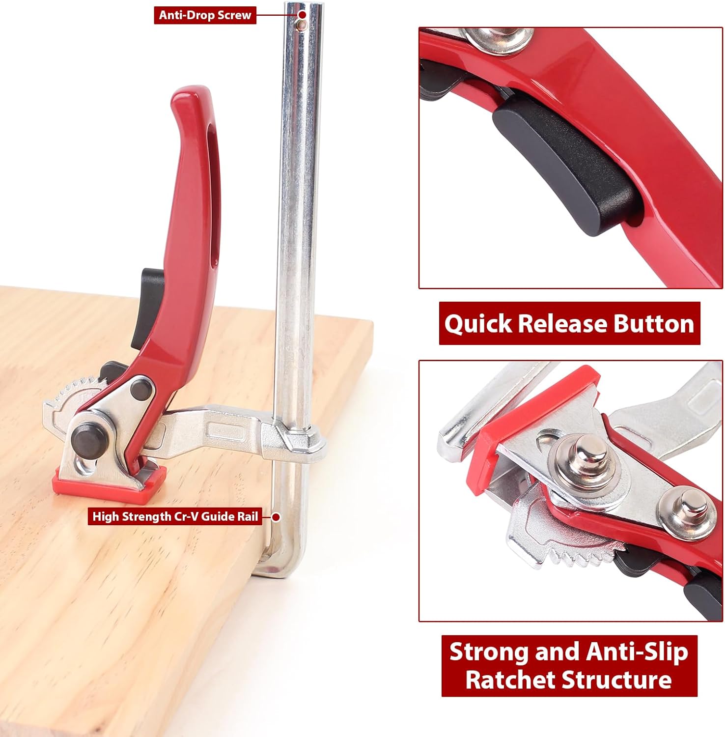 Zware ratelklem met snelspanne - Woodworking Z Clips recensie en prijs