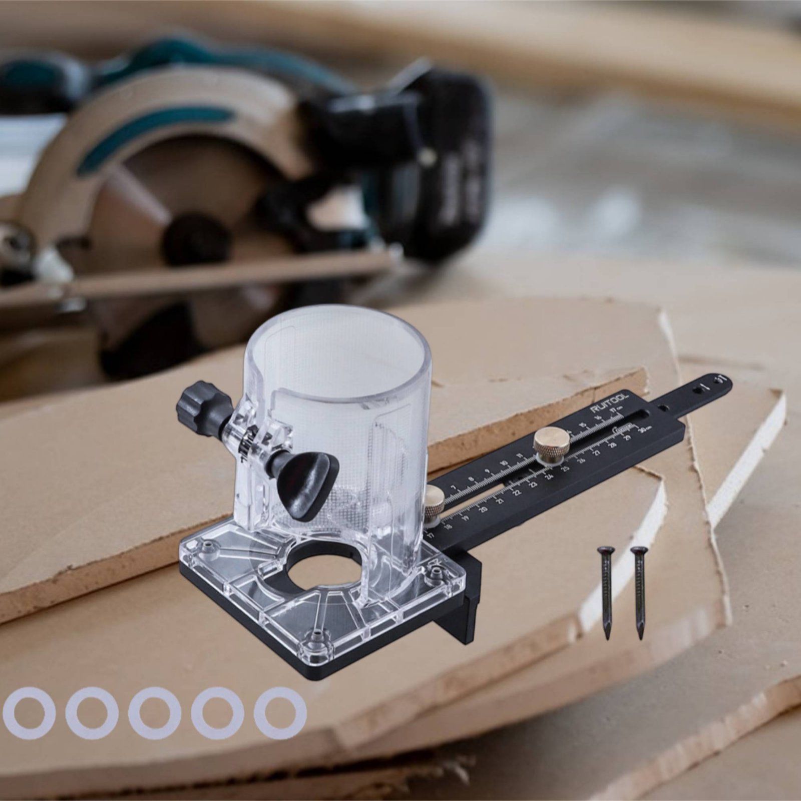 Router Circle Cutting Jig Mult - Woodworking Carpenter recensie en prijs